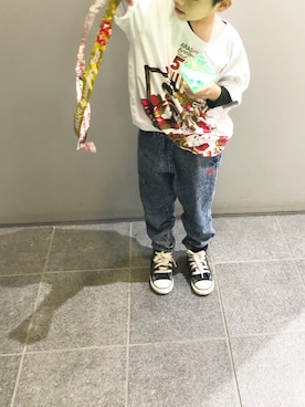 so_ibuさんの「converse(コンバース) CHILD ALL STAR N Z HI(チャイルドオールスターNZHI)」を使ったコーディネート