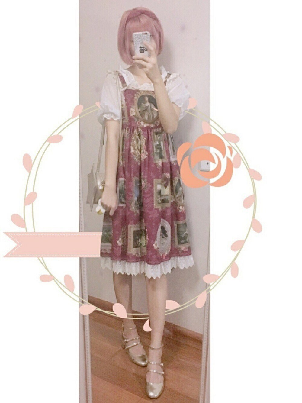 「lolita、lolitafashion、red」｜「inoriのアイテム（ワンピース、レッド系）」を使った、Kukiさん（レディース・165cm）の夏コーディネートの1枚目の写真