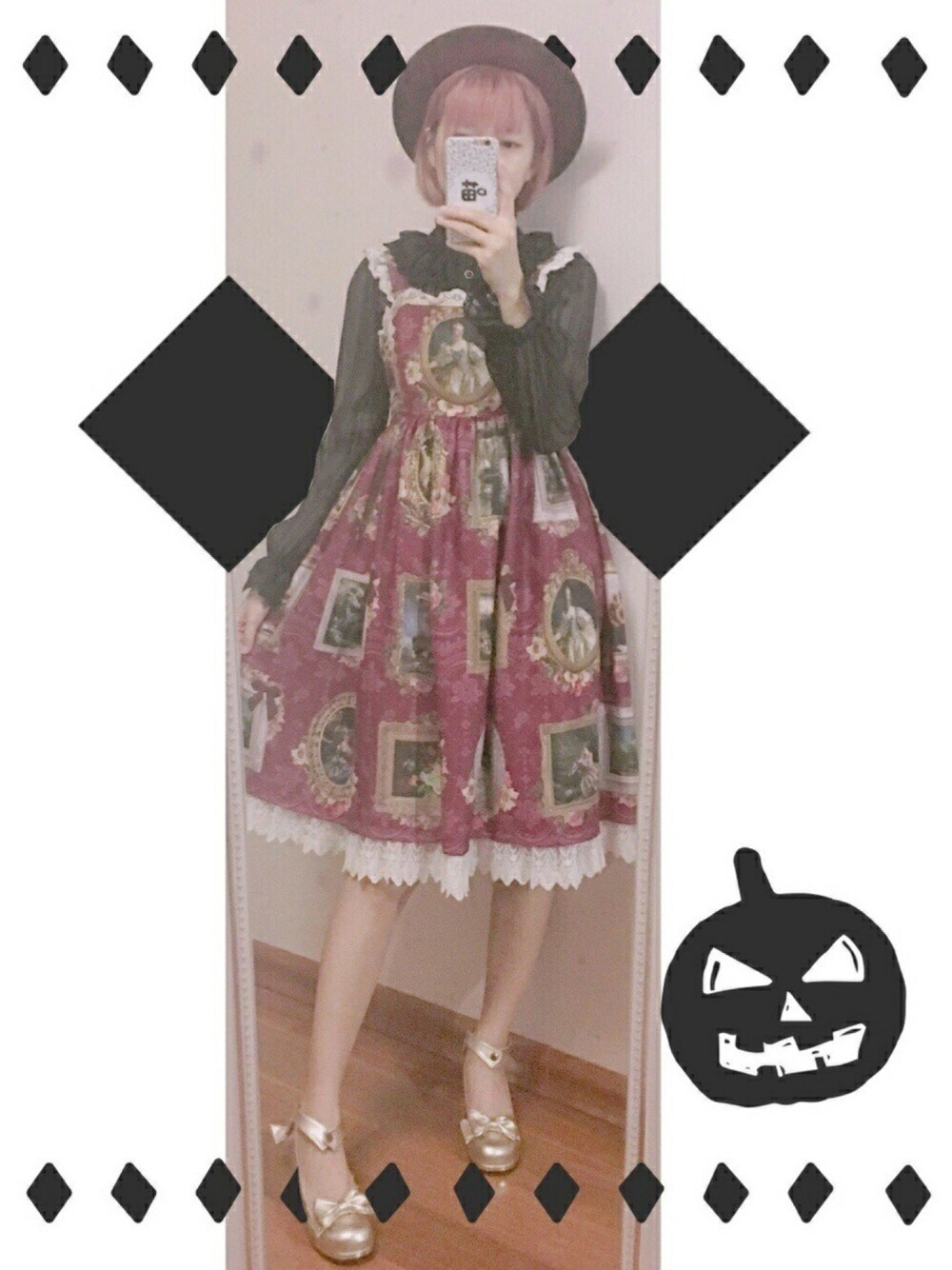 「lolita、lolitafashion、black、red」｜「Magic Potionのアイテム（シャツ/ブラウス、ブラック系）」を使った、Kukiさん（レディース・165cm）の夏コーディネートの1枚目の写真
