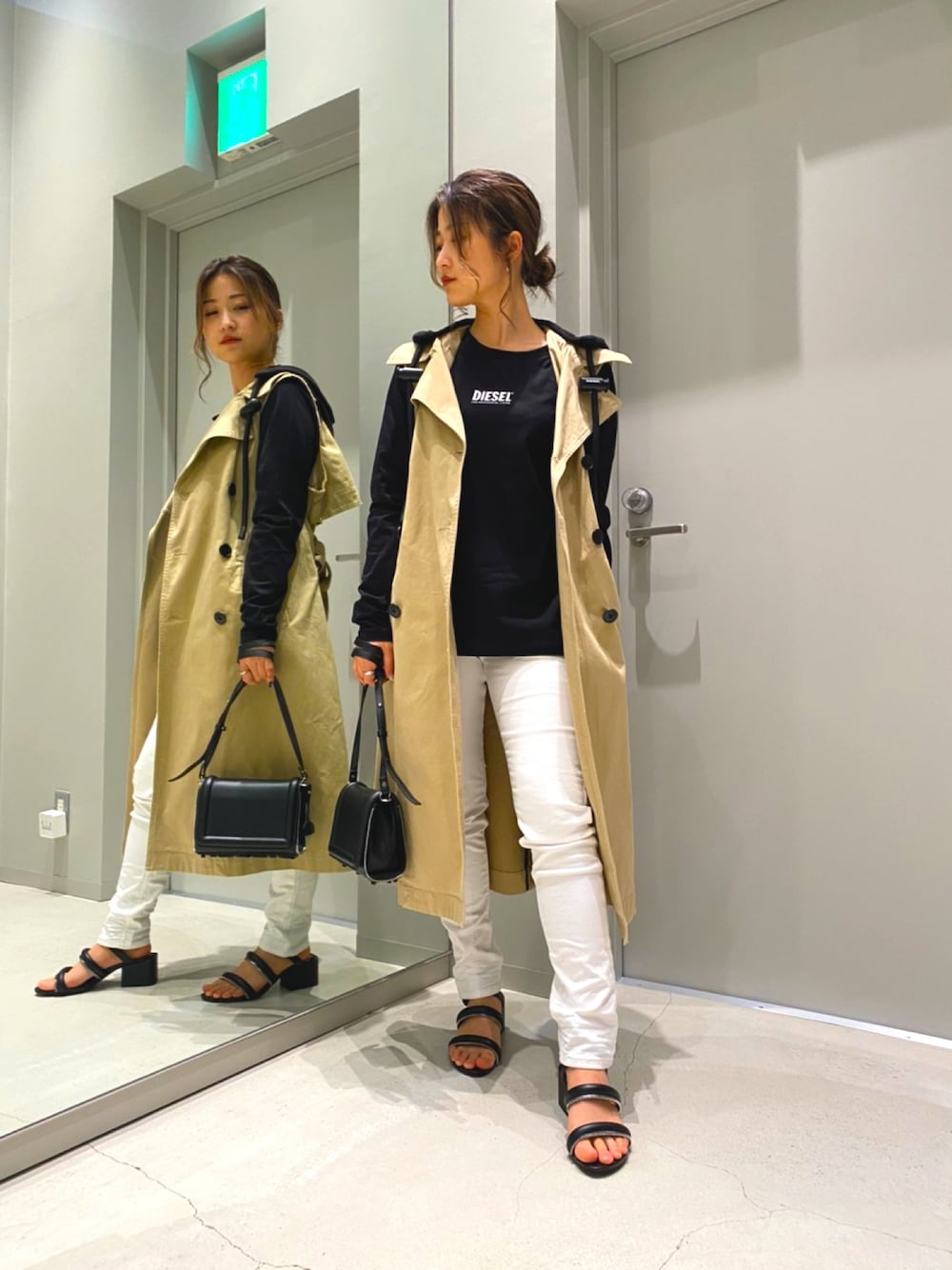 DIESEL（ディーゼル）の「レディース ジャケット コート トレンチ 