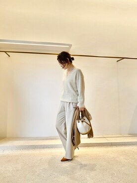 「カシミアニット」｜wg_sato(Whim Gazette AOYAMA)さん（レディース・156cm）の秋コーディネート