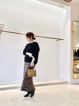 「クルーネックニット」｜wg_sato(Whim Gazette AOYAMA)さん（レディース・156cm）の冬コーディネート