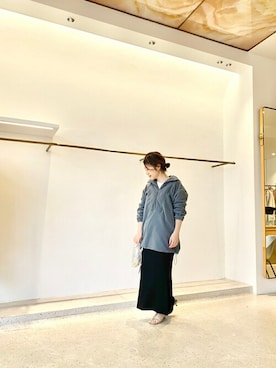 「Whim Gazette（ウィムガゼット）のアイテム（パーカー）」を使った、wg_sato(Whim Gazette AOYAMA)さん（レディース・156cm）の冬コーディネート