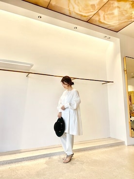 「Whim Gazette（ウィムガゼット）のアイテム（スウェットパンツ）」を使った、wg_sato(Whim Gazette AOYAMA)さん（レディース・156cm）の冬コーディネート
