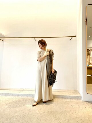 REYC♡ヘムフレアワンピース サックス REYC♡ヘムフレアワンピース サックス REYC♡ヘムフレアワンピース