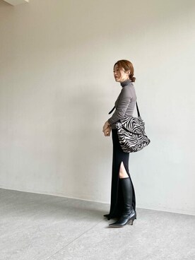 「Whim Gazette（ウィムガゼット）のアイテム（その他トップス）」を使った、wg_sato(Whim Gazette AOYAMA)さん（レディース・156cm）の夏コーディネート