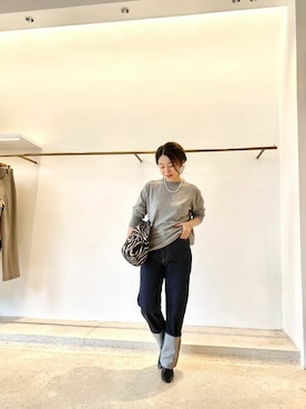 「Sympathy of Soul（シンパシーオブソウル）のアイテム（アクセサリー）」を使った、wg_sato(Whim Gazette AOYAMA)さん（レディース・156cm）の秋コーディネート
