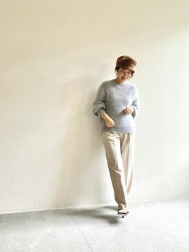 「Sympathy of Soul（シンパシーオブソウル）のアイテム（アクセサリー）」を使った、wg_sato(Whim Gazette AOYAMA)さん（レディース・156cm）の秋コーディネート