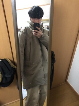 「niko and...（ニコアンド）のアイテム（ダウンジャケット/コート）」を使った、umeさん（メンズ・168cm）の冬コーディネート