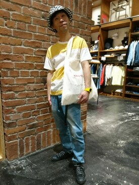 ささおか ひろしさん（メンズ・164cm）の春コーディネート