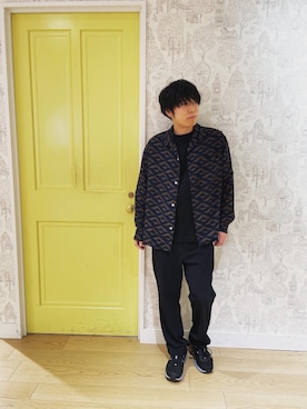 「WEGO（ウィゴー）のアイテム（ノーカラージャケット）」を使った、足立大希さん（メンズ・164cm）の春コーディネート