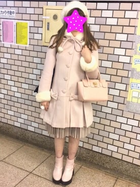 「CECIL McBEE（セシルマクビー）のアイテム（アクセサリー）」を使った、よりこさん（レディース・160cm）の冬コーディネート