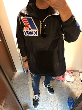 「DSQUARED2（ディースクエアード）のアイテム（ナイロンジャケット）」を使った、しゅうさん（メンズ・178cm）の秋コーディネート