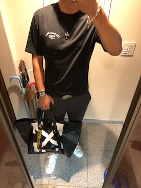 「NEIL BARRETT（ニールバレット）のアイテム（パンツ）」を使った、しゅうさん（メンズ・178cm）の秋コーディネート