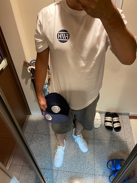 「DSQUARED2（ディースクエアード）のアイテム（その他パンツ）」を使った、しゅうさん（メンズ・178cm）の夏コーディネート