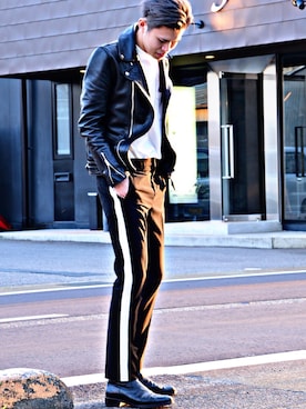 「attack the mind 7（アタックザマインドセブン）のアイテム」を使った、多田徹平さん（メンズ・174cm）の夏コーディネート