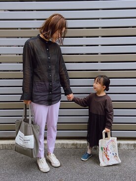 「むすめコーデ」｜「アイテム（ワンピース/ドレス）」を使った、utasoraさん（レディース・168cm）の秋コーディネート