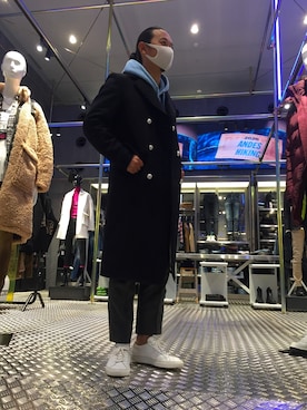 「DIESEL（ディーゼル）のアイテム（トレンチコート）」を使った、yuichi.somatomoさん（メンズ・170cm）の秋コーディネート