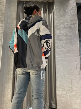 「DIESEL（ディーゼル）のアイテム（ナイロンジャケット）」を使った、yuichi.somatomoさん（メンズ・170cm）の冬コーディネート