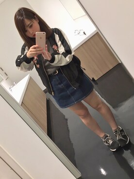 「ドラフトエヴリス」｜「アイテム（ブルゾン）」を使った、Satokaさん（レディース・153cm）の春コーディネート