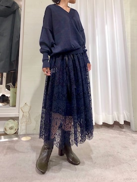 「LOQ（ロック）のアイテム」を使った、53himiさん（レディース・161cm）の秋コーディネート