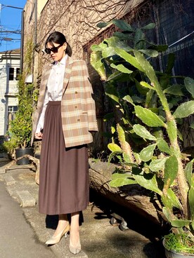 「otoaa（オトアー）のアイテム」を使った、53himiさん（レディース・161cm）の冬コーディネート