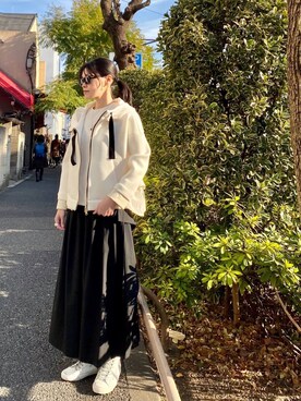 「otoaa（オトアー）のアイテム」を使った、53himiさん（レディース・161cm）の冬コーディネート