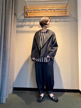 「IVXLCDM（アイヴィーエックスエルシーディエム）のアイテム」を使った、53himiさん（レディース・161cm）の秋コーディネート