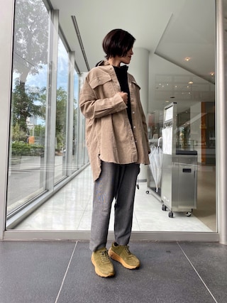 other - Healthy DENIM 美品 ベルト付き コーデュロイ シャツ XS 茶 Healthy denim（ヘルシーデニム）の「Healthy DENIM/ヘルシー