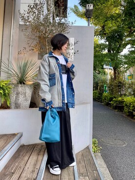 「PASCAL MARIE DESMARAIS（パスカルマリエデマレ）のアイテム」を使った、53himiさん（レディース・161cm）の秋コーディネート