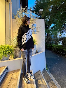 「DSQUARED2（ディースクエアード）のアイテム」を使った、53himiさん（レディース・161cm）の秋コーディネート