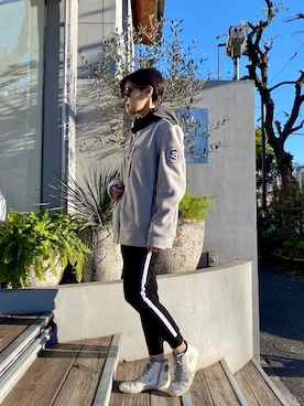 「STUD MUFFIN（スタッドマフィン）のアイテム（パンツ）」を使った、53himiさん（レディース・161cm）の冬コーディネート