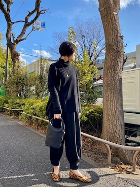 「IVXLCDM（アイヴィーエックスエルシーディエム）のアイテム」を使った、53himiさん（レディース・161cm）の冬コーディネート