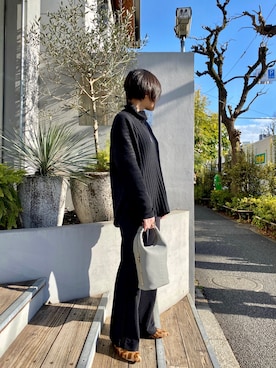 「IVXLCDM（アイヴィーエックスエルシーディエム）のアイテム」を使った、53himiさん（レディース・161cm）の冬コーディネート