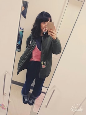 「CLOSE-UP（クローズアップ）のアイテム（パンツ）」を使った、いちさん🐻さん（レディース・163cm）の冬コーディネート