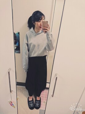 「CLOSE-UP（クローズアップ）のアイテム（パンツ）」を使った、いちさん🐻さん（レディース・163cm）の冬コーディネート