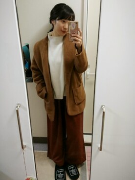 「ショッピング」｜「アイテム（その他アウター）」を使った、いちさん🐻さん（レディース・164cm）の冬コーディネート