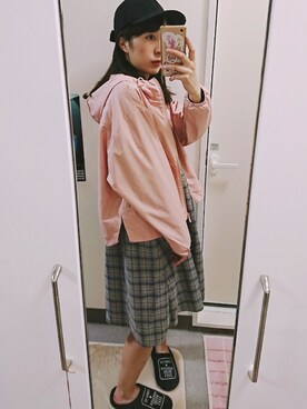 「PUMA（プーマ）のアイテム（その他アウター）」を使った、いちさん🐻さん（レディース・164cm）の春コーディネート