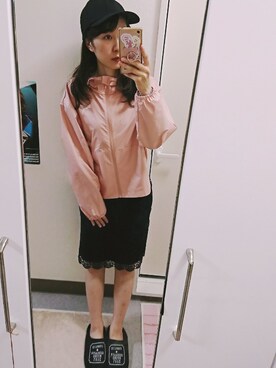 「PUMA（プーマ）のアイテム（その他アウター）」を使った、いちさん🐻さん（レディース・164cm）の春コーディネート