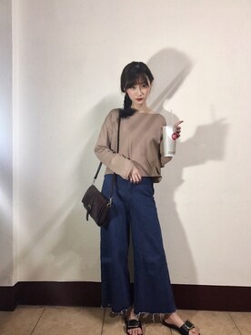 「fall style」｜蕭莉さん（レディース・160cm）の夏コーディネート