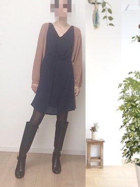 「laboratory work（ラボラトリーワーク）のアイテム」を使った、yoyoさん（レディース・153cm）の冬コーディネート