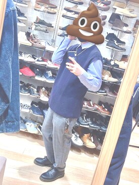 「Dr. Martens（ドクターマーチン）のDr.Martens / ドクターマーチン 1461 3EYE GIBSON SHOE 3ホール ギブソン シューズ ブーツ（ブーツ）」を使った、シドさん（メンズ・173cm）の春コーディネート