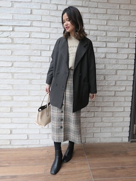 あかねさん（レディース・164cm）の冬コーディネート