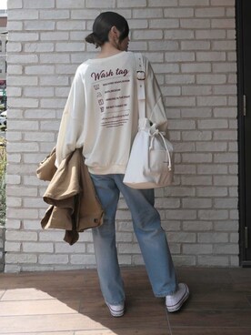 「CORNERS（コーナーズ）のアイテム（マウンテンパーカー）」を使った、あかねさん（レディース・164cm）の冬コーディネート