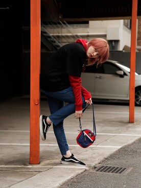 「パーカー×Tシャツ」｜Droptokyoさん（レディース・162cm）の春コーディネート