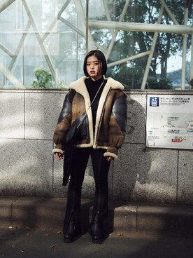 「UNIF」｜Droptokyoさん（レディース・165cm）の冬コーディネート