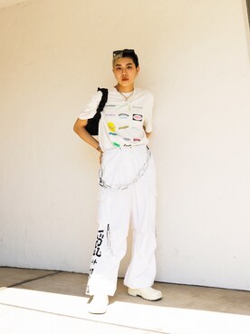 「Foo and Foo（フーアンドフー）のアイテム」を使った、Droptokyoさん（レディース・160cm）の夏コーディネート