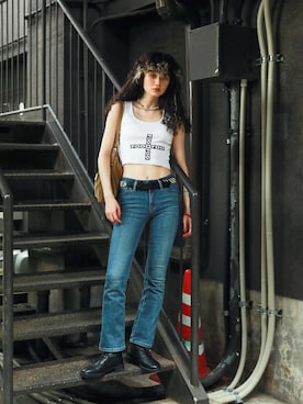 「Foo and Foo（フーアンドフー）のアイテム」を使った、Droptokyoさん（レディース・170cm）の夏コーディネート