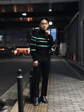 「XANDER ZHOUのアイテム」を使った、Droptokyoさん（メンズ・170cm）の秋コーディネート