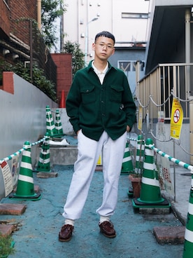 「POLO COUNTRY（ポロカントリー）のアイテム」を使った、Droptokyoさん（メンズ・170cm）の秋コーディネート